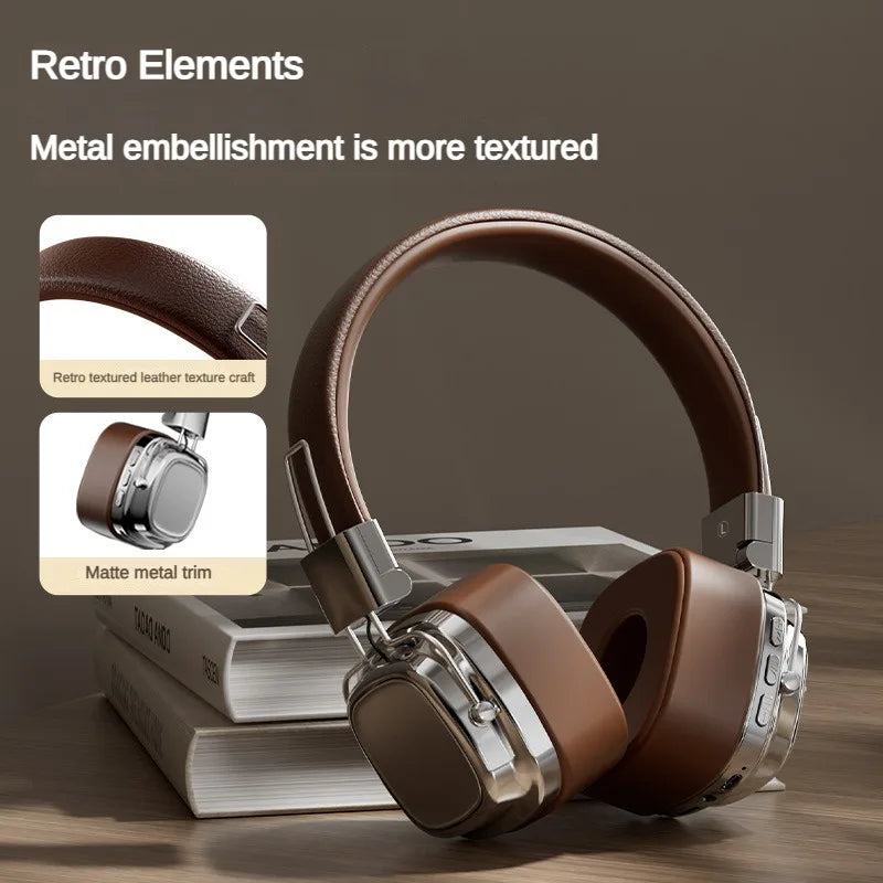 Auriculares estéreo CR-8 Classic con control táctil y Bluetooth 5.3 para DJ, auriculares inalámbricos retro con control táctil, tipo C, 2024 