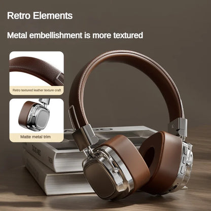 Auriculares estéreo CR-8 Classic con control táctil y Bluetooth 5.3 para DJ, auriculares inalámbricos retro con control táctil, tipo C, 2024 