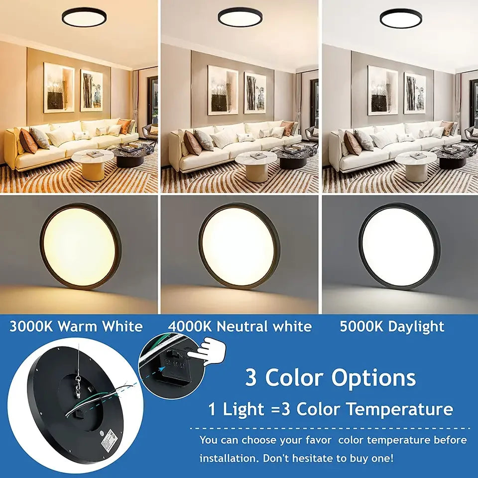 Ceiling Light Ultra-Thin Room Light Bedroom Light Circular Light Dining Room Light Study Light Modern And Simple LED Lighting Leedoar