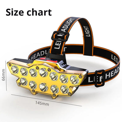 12Led Head-Mounted Flashlight