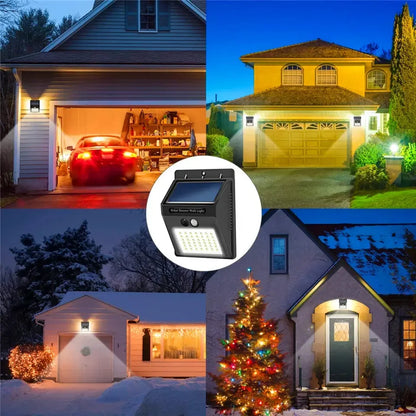 20 LED PIR Wireless Exterior Solar Waterproof Security Garden Outdoor Wall Lights Lamp Outdoor Motion Sensor Light Leedoar