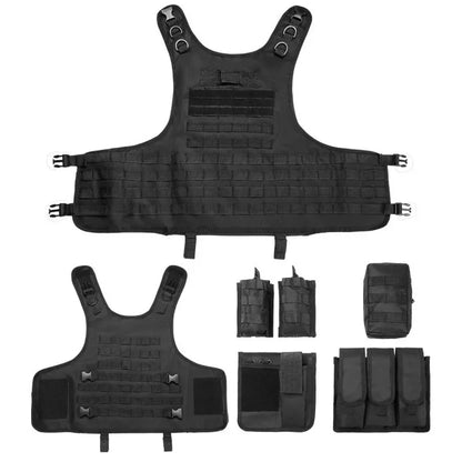 Hunting Paintball Vest Military Army Armored Vest Tactical Vest Plate Carrier Outdoor Airsoft Live CS Game Protective Leedoar