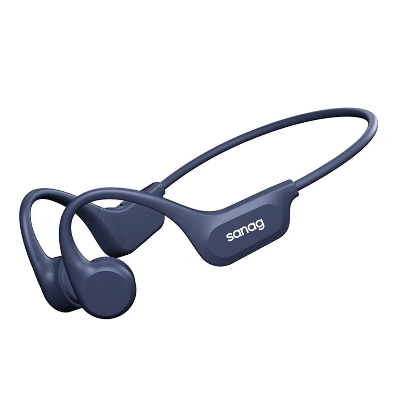 Sanag B60 True Bone Conduction Fone de ouvido sem fio Natação Equitação Fones de ouvido Bluetooth 64 GB de memória Reprodução de música MP3 Fones de ouvido