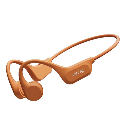 Sanag B60 True Bone Conduction Fone de ouvido sem fio Natação Equitação Fones de ouvido Bluetooth 64 GB de memória Reprodução de música MP3 Fones de ouvido