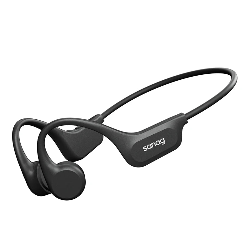 Sanag B60 True Bone Conduction Fone de ouvido sem fio Natação Equitação Fones de ouvido Bluetooth 64 GB de memória Reprodução de música MP3 Fones de ouvido