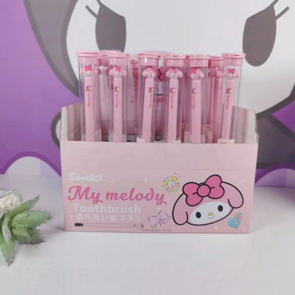 Sanrio Cepillo de dientes Anime Hello Kitty My Melody Kuromi Cinnamoroll Dibujos animados Estudiante Adulto Hogar Cepillo de dientes Limpieza Regalos 