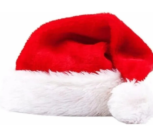 Santa Claus Beanie Red Velvet 40 cm Christmas Cap