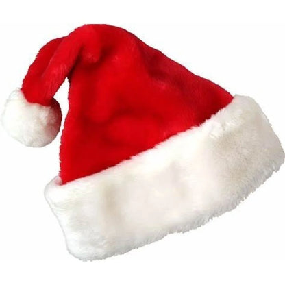 Santa Claus Beanie Red Velvet 40 cm Christmas Cap