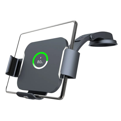 15W Dual Coil Car Wireless Charger Phone Holder For Samsung Galaxy Z Fold 4 3 2 iPhone 14 13 Pro Max Fold Screen Fast Charging Leedoar