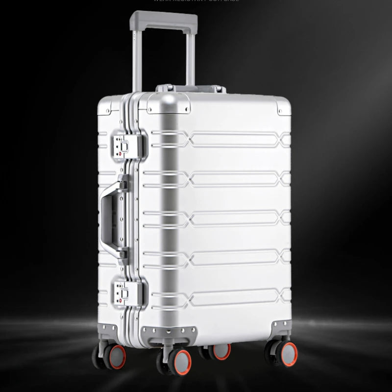 100% Aluminum-magnesium alloy Travel Suitcase