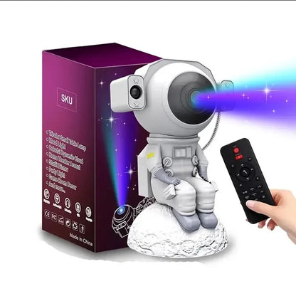 Astronaut Projection Light Bedside Small Night Light Multi-color Starry Sky Milky Way Remote Control Home Ceiling Decoration Leedoar