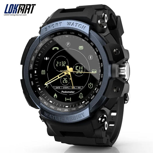 LOKMAT MK28 Sports Waterproof Electronic Watch Men Bluetooth Call Reminder Record Calorie Consumption Luminous Dial Display Leedoar