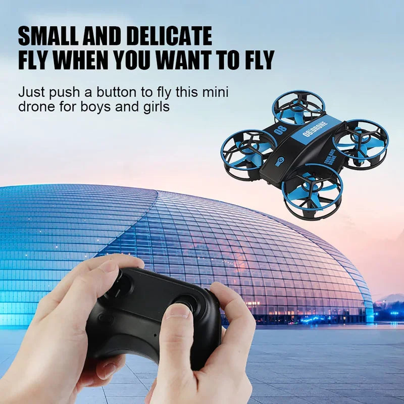 RH821 Flip Mini RC 3D Flip 4KHD Drone Helicopter Altitude Hold 2.4G 4 Axis Remote Control Quadcopter Kids Toy UAV With Lights Leedoar