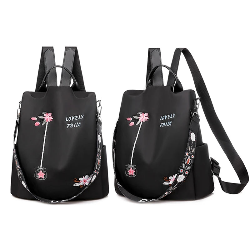 New Arrival Shoulder Waterproof Oxford Fashion Anti-theft Women Backpacks Print School Bag High Quality Large Capacity Backpack Leedoar