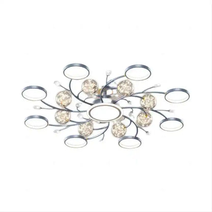 2023 New Blue Gray Nordic Pendant Light Living Room Light, Elegant, Luxury Ceiling Ceiling Light, Indoor Lighting Leedoar