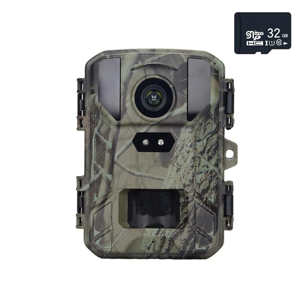 4K MiNi800 Mini Wildlife Hunting Camera 50MP Keep Way Trail Camera Waterproof HD Night Vision Infrared Photo Trap with 256GB Car Leedoar