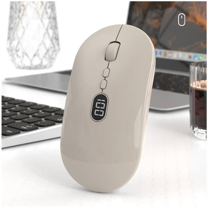 X1 2400dpi Dual Mode 2.4G Wireless Wired Mouse With Screen Power Display 800mAh Rechargeable For laptops Office Computers Games