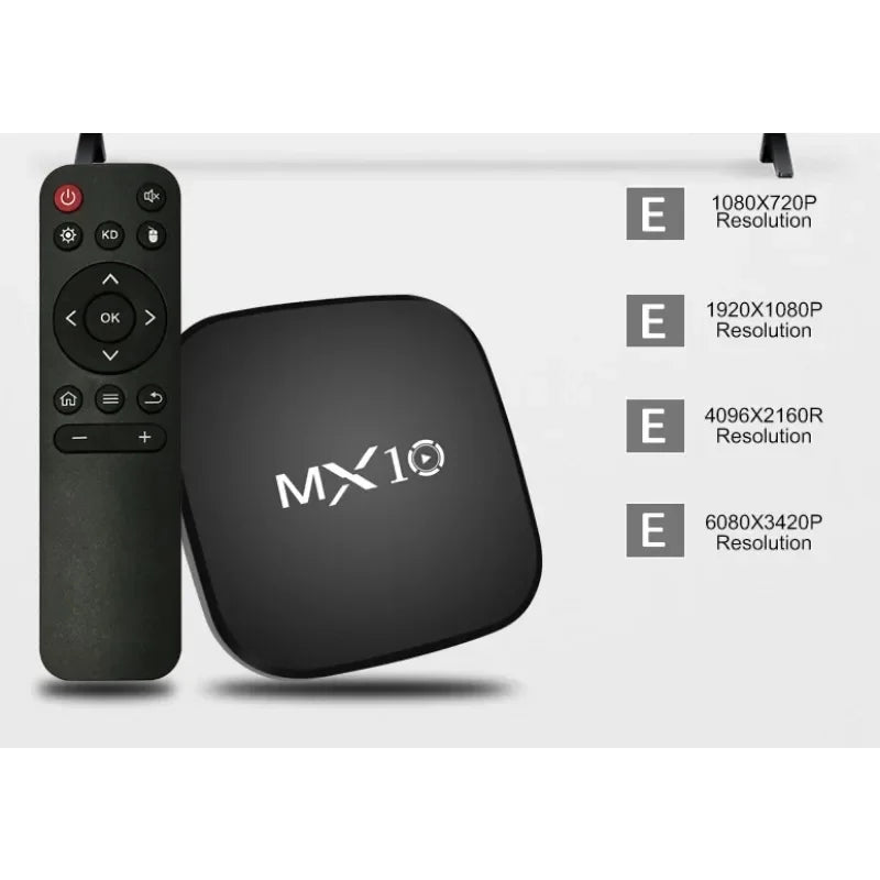 RK3228 MX10 Tv Receiver Android 7.1 OS Internet Tv Streaming Box Ram 128g Sword Tv Box 3D Video Formats Black 4K Gua 4k 8gb Leedoar