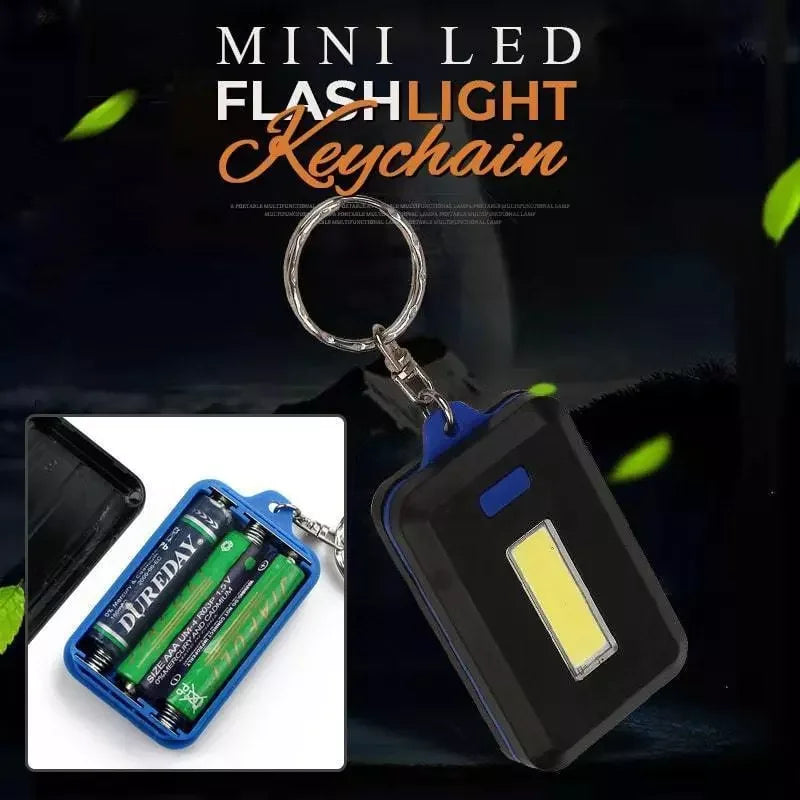 Mini LED Flashlights Keychain Portable Emergency  Camping Light Keyring Torch Compact 3 Modes Backpack Flashlight Leedoar