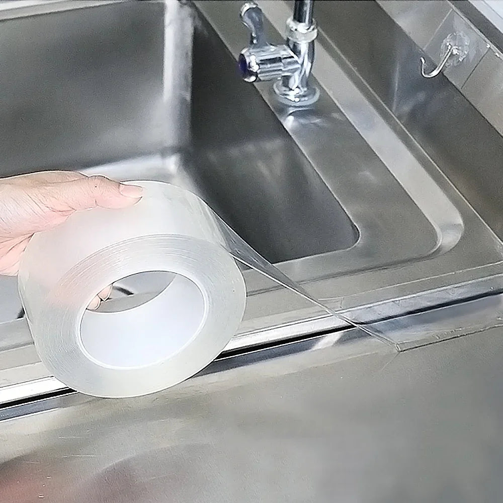 3/5/10/15M Nano Home Kitchen Sink Gap Waterproof Mold With Strong Self-adhesive Transparent Tape Bathroom Water Sealing Tool Leedoar