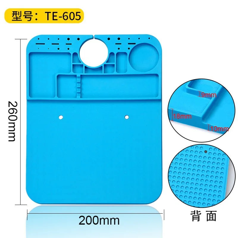 Almofada de reparo Isolamento Estação de solda resistente ao calor Tapete de solda de silicone Almofada de trabalho Plataforma de mesa para estação de solda BGA