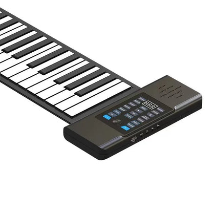 88 teclas de piano eletrônico OEMI e USB recarregável portátil ABS espessado silicone macio dobrável piano enrolado à mão com pedais