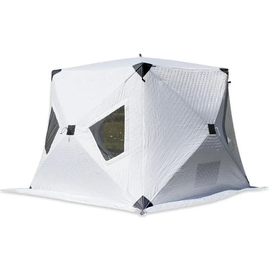 New Outdoor Winterized Tent Upgraded Thicken Ice Fishing Shelter Waterproof Cotton Tent Easy Set-up Winter Fishing Camping Tent Leedoar