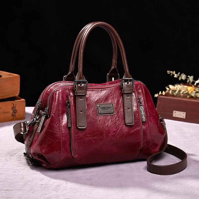 2023 Nova Chegada Homem Europeu Americano Vintage Moda Lua Bolsas Portátil Crossbody Grande Capacidade Multi Compartimento Bolsa Feminina 