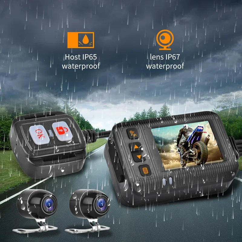 1080P 2.0 Inch Waterproof Motorcycle Camera DVR