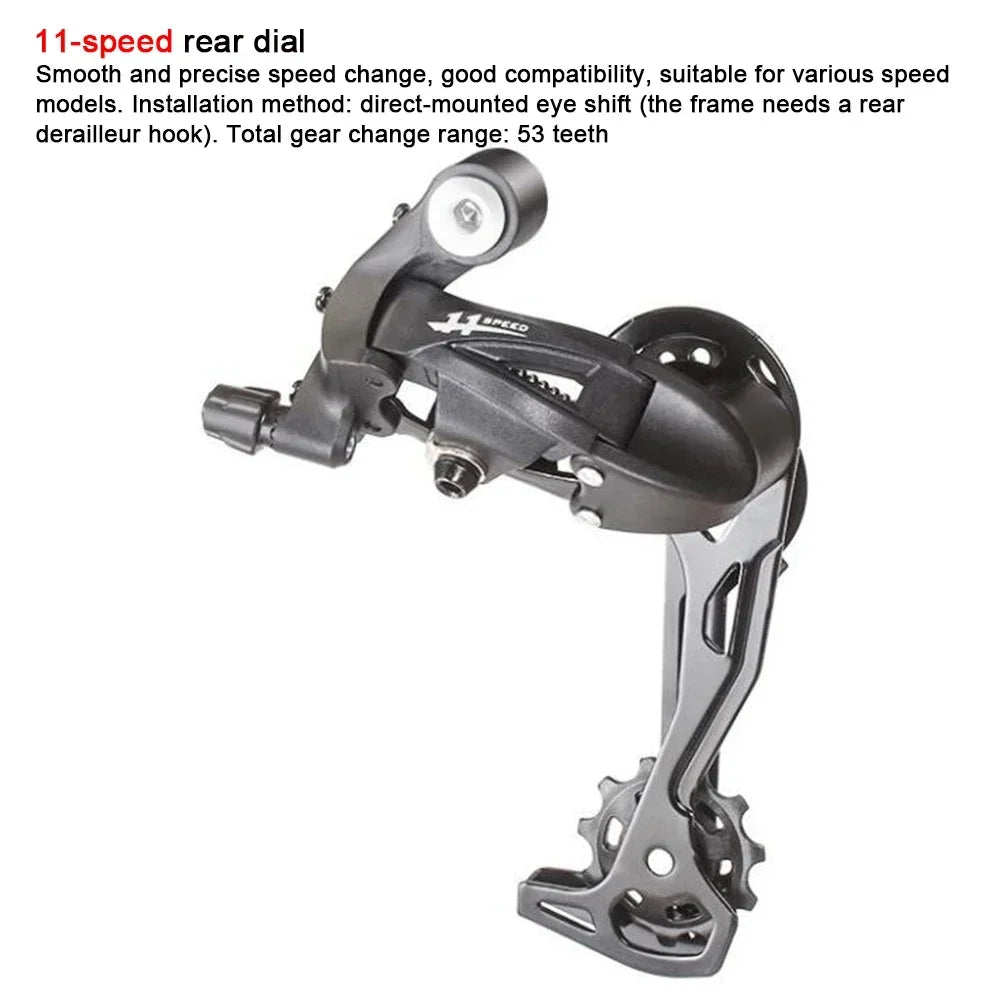 MTB Bicycle Rear Derailleur 7/8/9 10 11  Speed Change Gear for Mountain Bike Back Transmission Mechanical Gear Shifting Device Leedoar