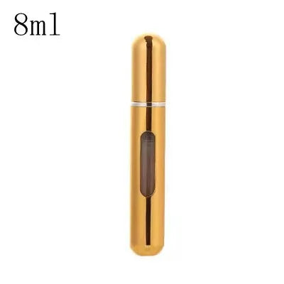 5ml/8ml Mini Portable Perfume Spray Bottle Refillable Aluminum Atomizer Bottle 5ml Container perfume refill bottle travel Leedoar