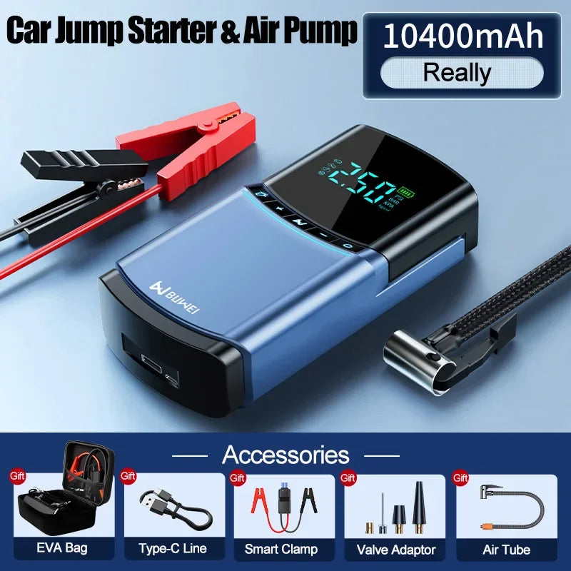 Car Emergency Starting Power Supply Car Mounted Inflation Pump Integrated Machine Battery Grounding and Ignition Device Power Leedoar