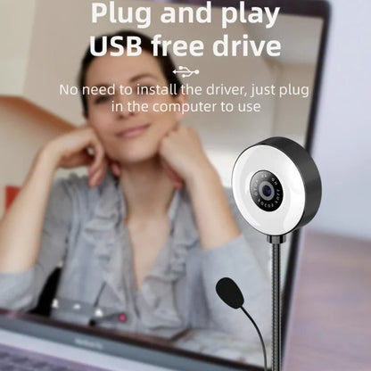 Webcam 4K 1080P Autofoco Computador Câmera HD Rede USB Live Web Cam 2k Drive Grátis para PC Laptop Câmera de Gravação de Vídeo 