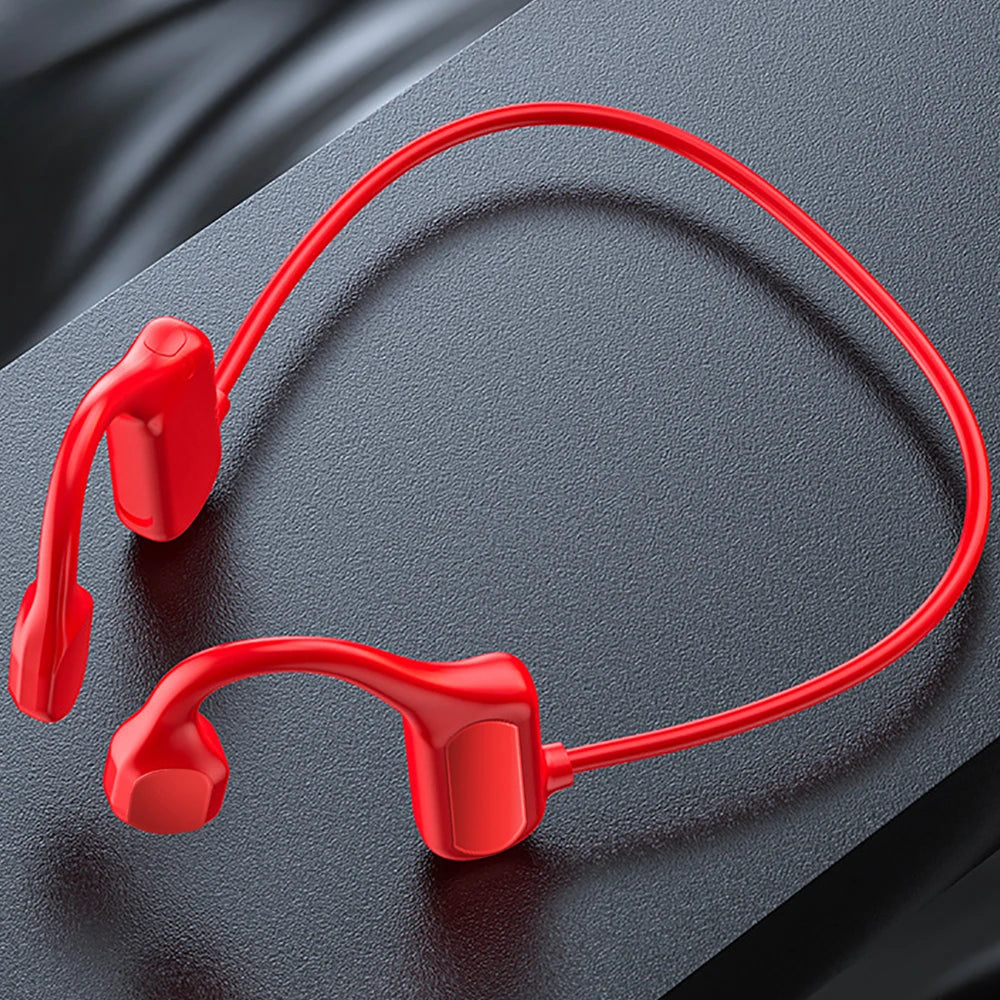 BL09 Bluetooth 5.0 Wireless Headset Sports Stereo headphone Bone Conduction Audio Equipment Outdoor Waterproof with Microphone Leedoar