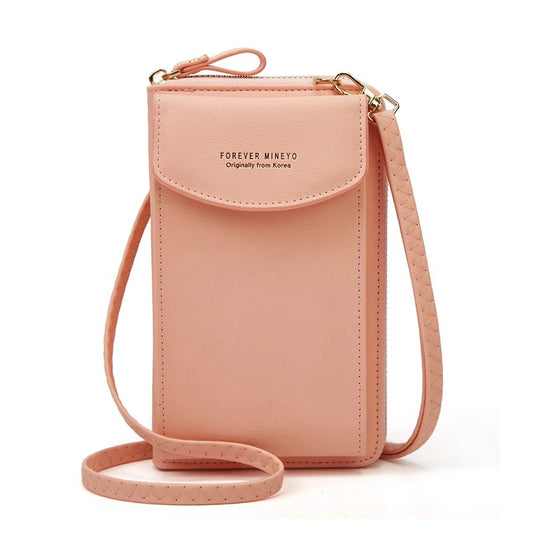 Bolso para teléfono móvil de un solo hombro con diseño oblicuo para mujer 2023, monedero largo, estuche pequeño, tarjetero de gran capacidad, carteras 