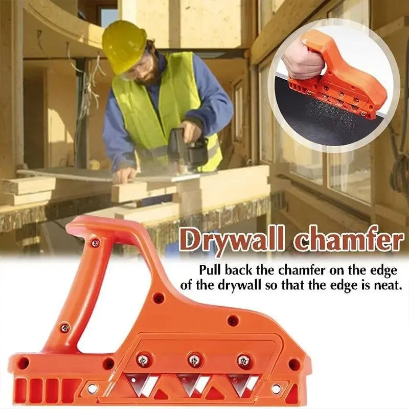 45 °/ 60 ° Trimmer Hand Tool Plasterboard Quick Cutter Gypsum Board Hand Plane Drywall Edge Chamfer Woodworking Cutting Tool Leedoar