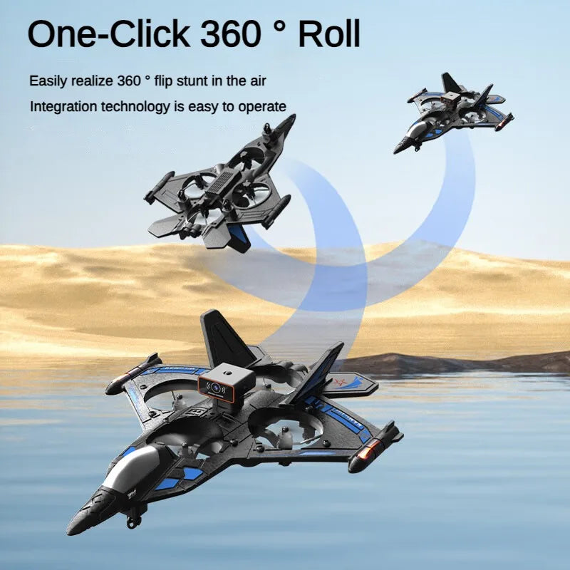 D20 2.4G Rc Airplane Height Fixing Foam Fighter UAV Stabilize Anti-Fall Avion With Obstacle Avoidance Four Axis Aircraft Leedoar