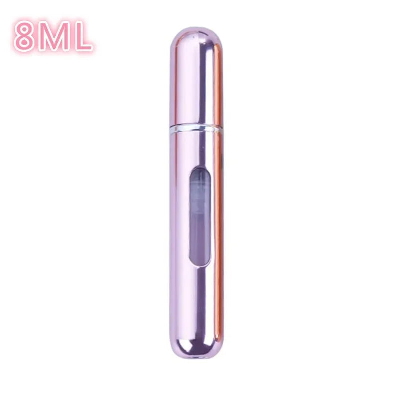 5ml/8ml Mini Portable Perfume Spray Bottle Refillable Aluminum Atomizer Bottle 5ml Container perfume refill bottle travel Leedoar