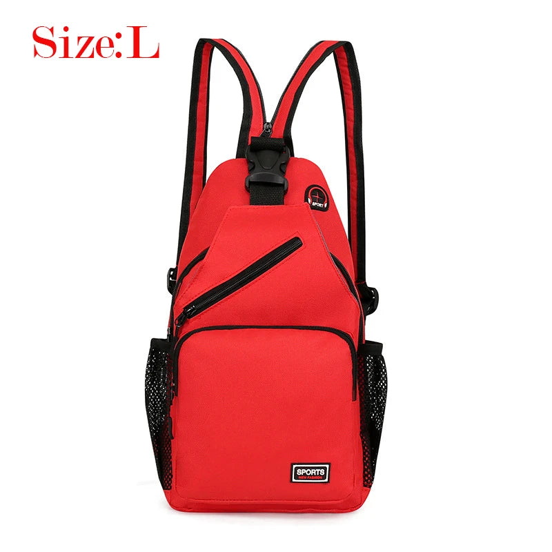 2023 New Arrival Women's Chest Bag Wholesale INS Trendy One Shoulder Backpack Multi Functional Men Green Beige Black Red Package Leedoar