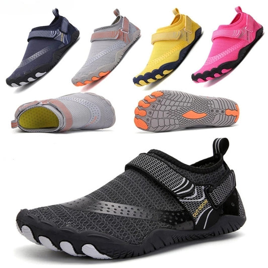 Water Shoes Men Women Beach Aqua Shoes Quick Dry Children Barefoot Upstream Hiking Parent-Child Wading Sneakers Swimming Shoes Leedoar