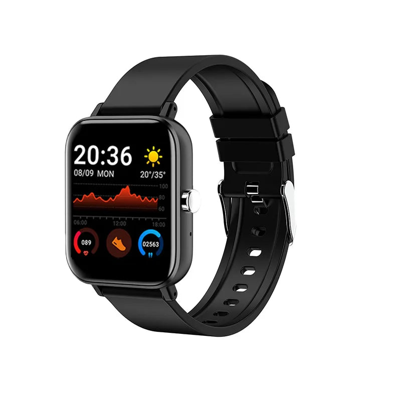 H10 Sports Smartwatch Men Bluetooth Calls APP Imformation Reminder Music Controller Heart Rate Full Color HD Display P8 Bracelet Leedoar