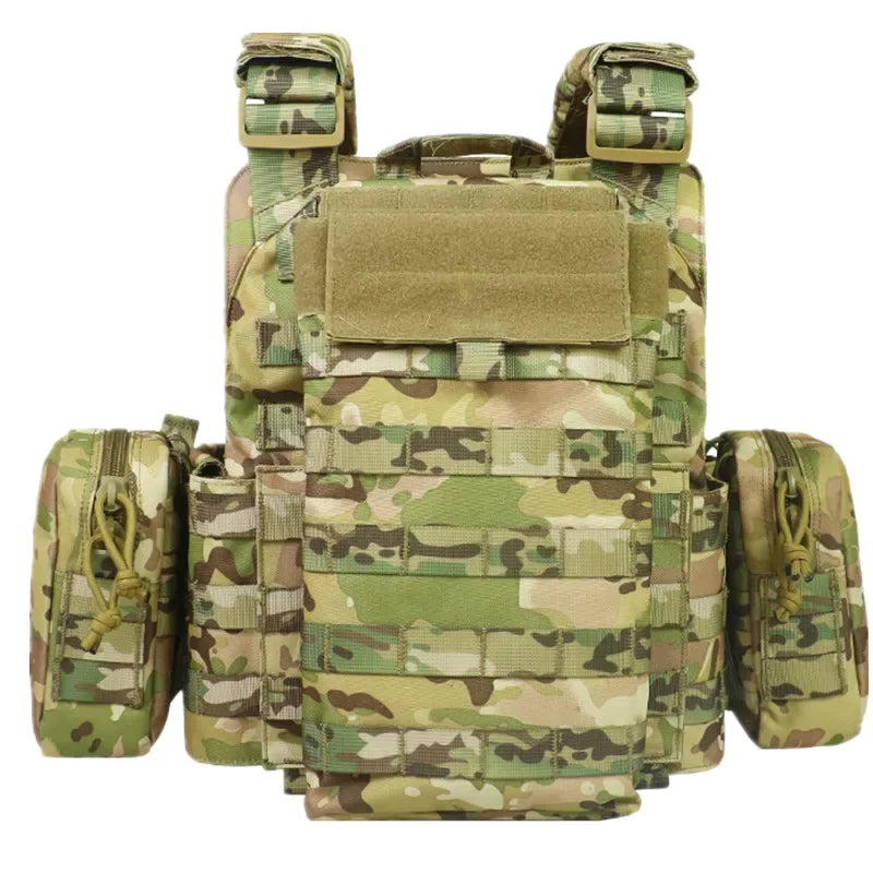 Military Safety Molle Pouches Plate Carrier Vest Hunting Bullet Proof Hilet Tactique Tactical Vests Armor Adjustable Training Leedoar