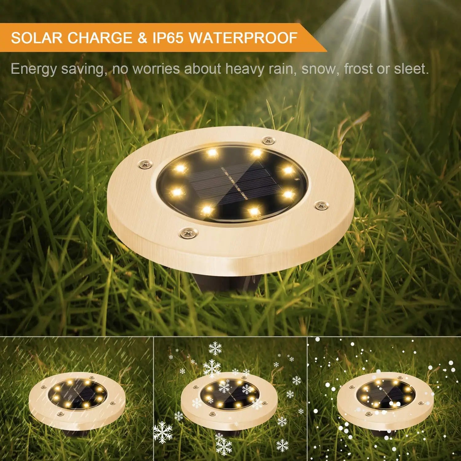 Outdoor Waterproof Solar Lawn Lamp LED Plug-In Lamp Grass Lamp Buried Lamp Villa Garden Lamp Decoration Home Leedoar