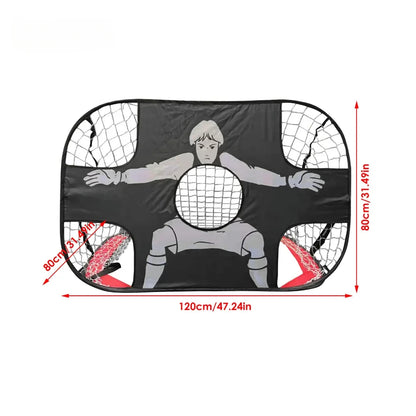 Gol de futebol dobrável, gol de treinamento portátil, mini rede de alvo de futebol infantil, brinquedo de treinamento móvel para áreas internas e externas, bola de futebol 