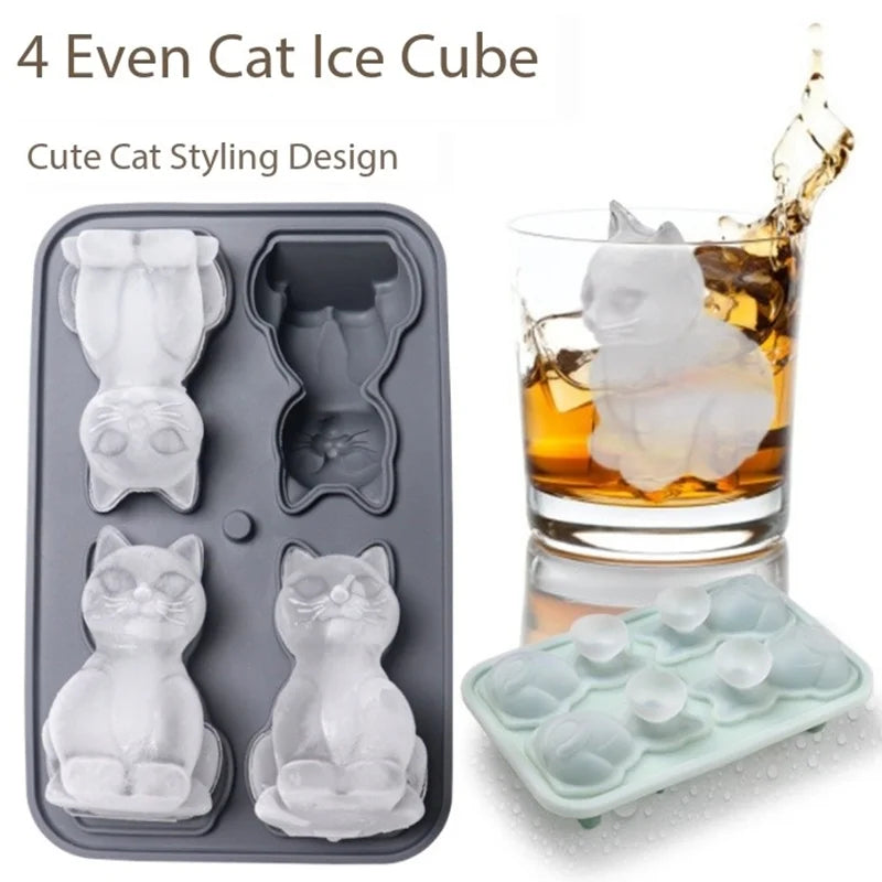 New Dachshund corgi Silicone Ice Block Mold Pet Ice Grid diy Food grade Soft Bottom One second Demoulding Ice Making Leedoar