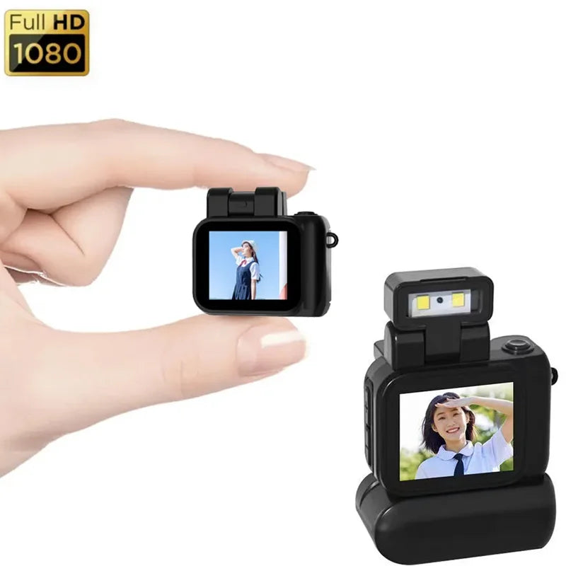 1080P Flash Light Pocket Mini Camera with HD LCD Screen