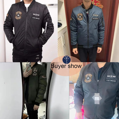 Chaqueta Bomber negra de invierno para hombre, nueva ropa para hombre, ropa de carreras para motocicleta, prendas tácticas de lujo, chaquetas militares 