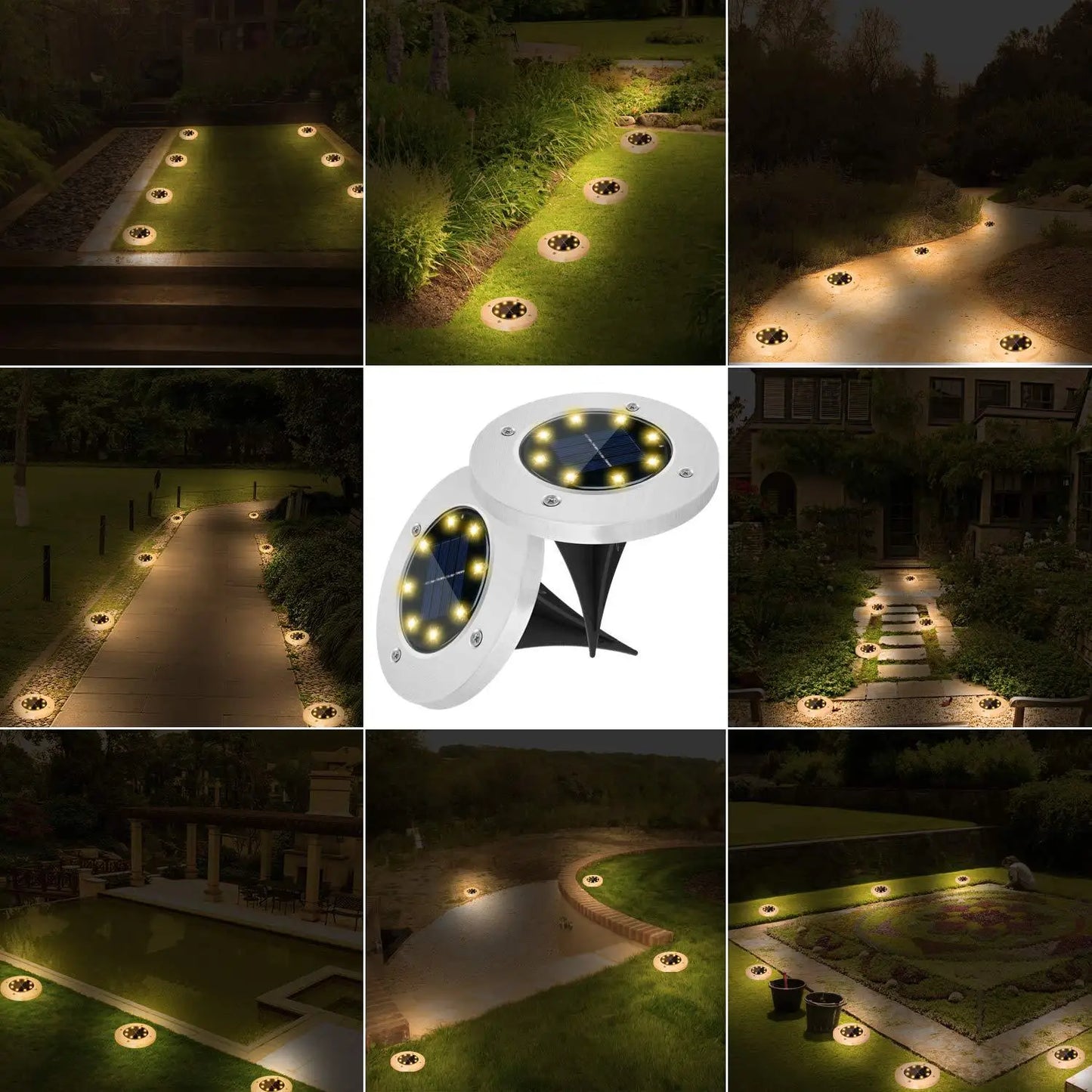 Outdoor Waterproof Solar Lawn Lamp LED Plug-In Lamp Grass Lamp Buried Lamp Villa Garden Lamp Decoration Home Leedoar