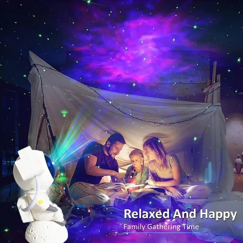 Astronaut Projection Light Bedside Small Night Light Multi-color Starry Sky Milky Way Remote Control Home Ceiling Decoration Leedoar