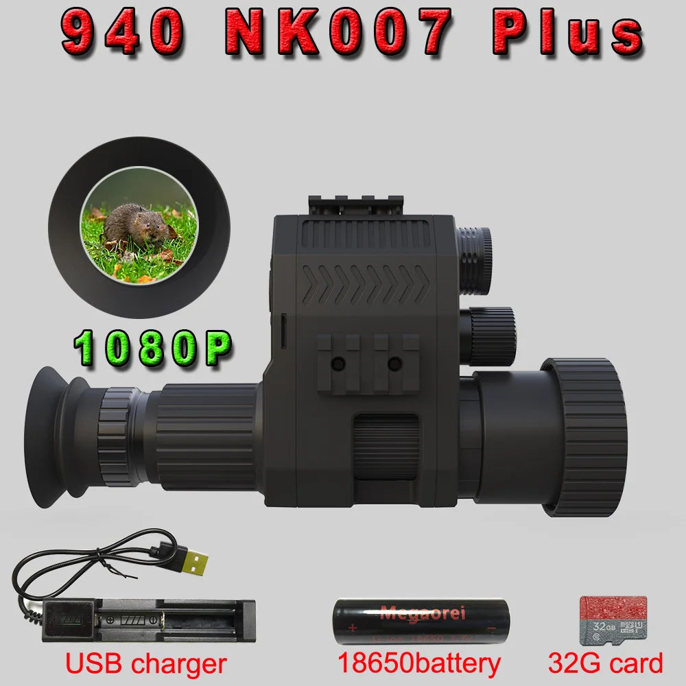 Digital Hunting Camera Laser IR Night Vision Scope Monocular 1080P 400M Travel Infrared Camcorder Support Photo Video Recording Leedoar